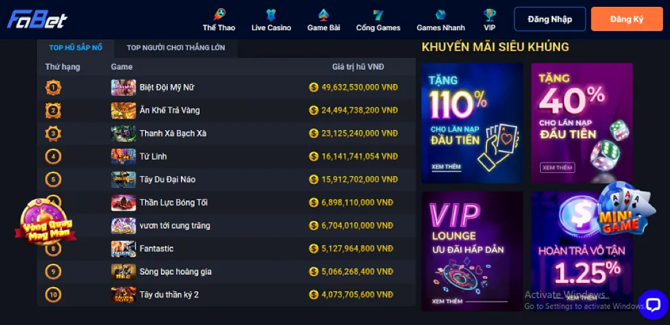 Giao diện cá cược thể thao đa dạng tại winwin bet